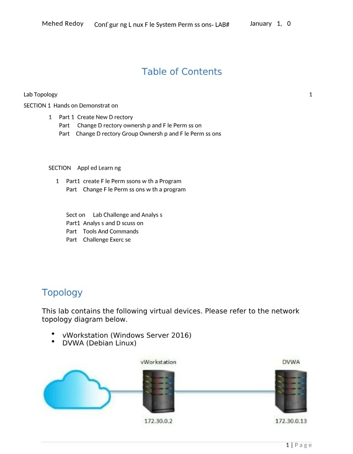 LAB - Linux File System Permissions Configuration