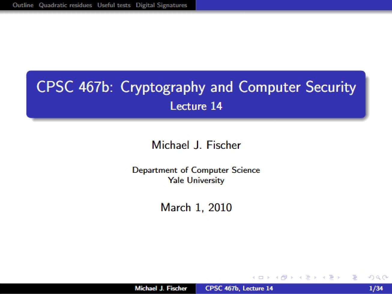 Fourteenth Lecture