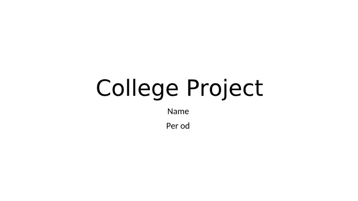 PPT Template for College Projects