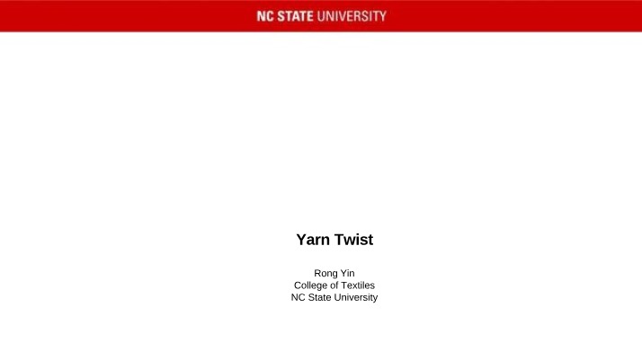 Yarn Twist - Parameters, Direction, and Effects