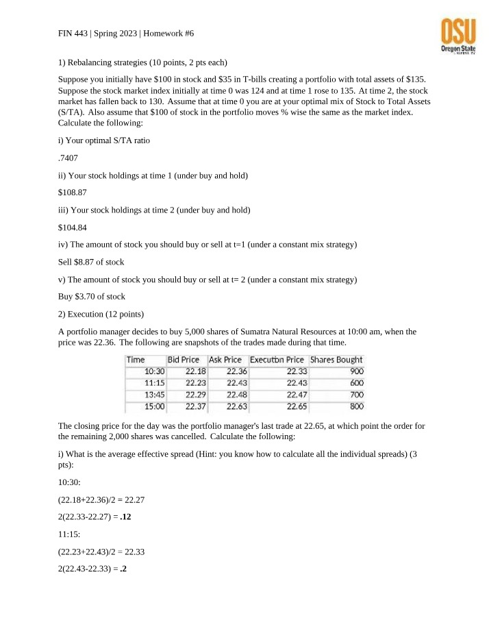 FIN 443 Homework 6