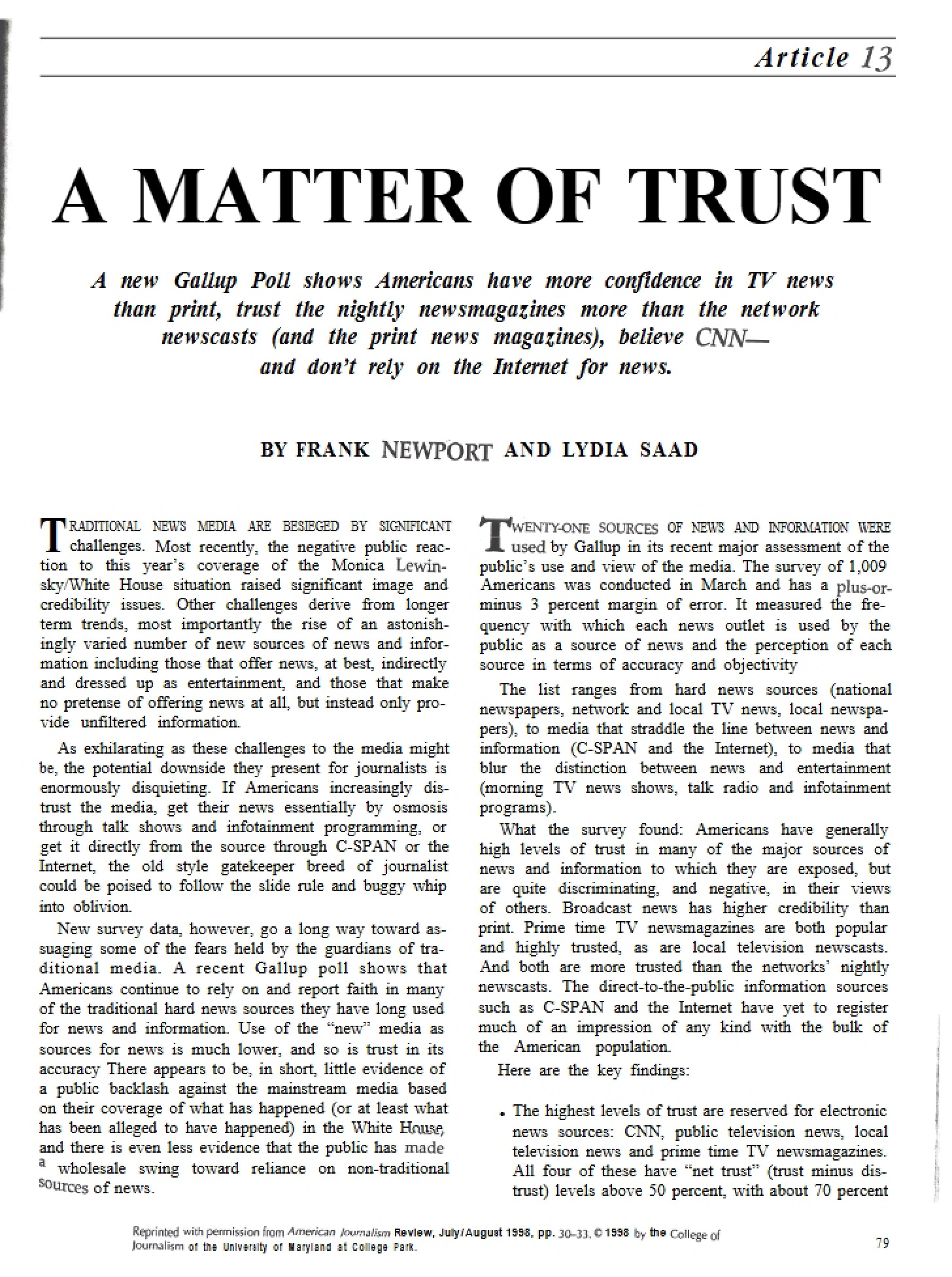 Trust Matters