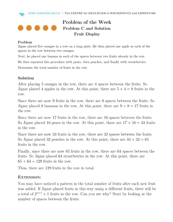 MATH124 Problem Set - POTWC-23-A-N-06-S
