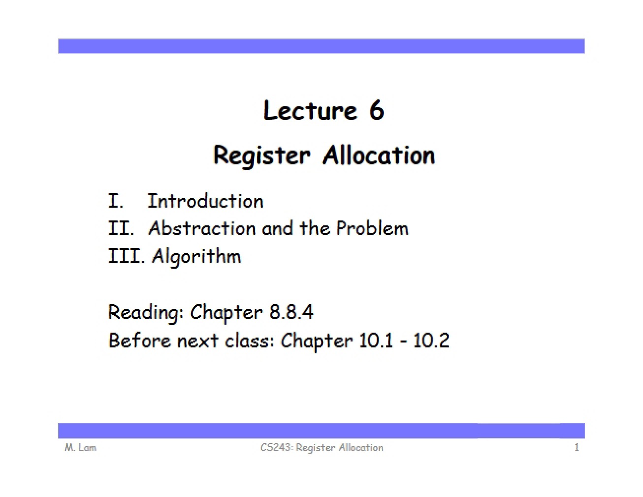Look at Program Analysis and Optimizations