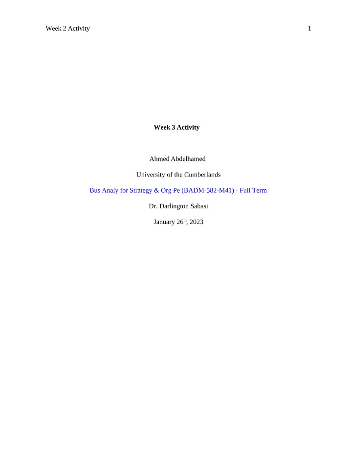 Week 3 Activity