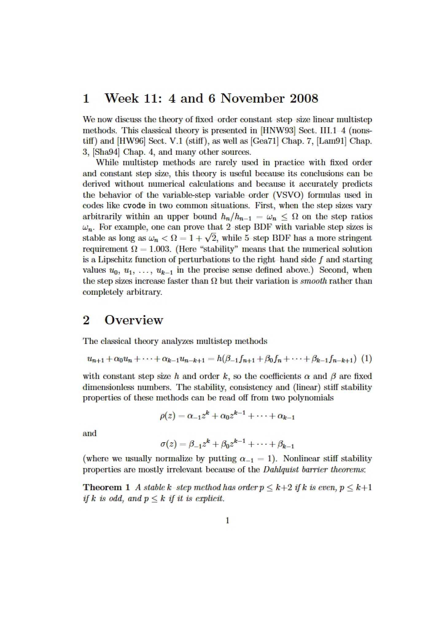 Course Notes