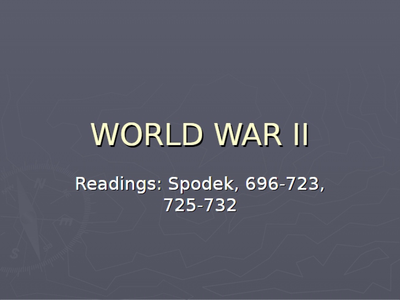 Second World War Overview