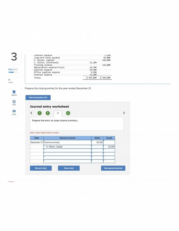 Year-End Closing Entries - Income Summary and Capital