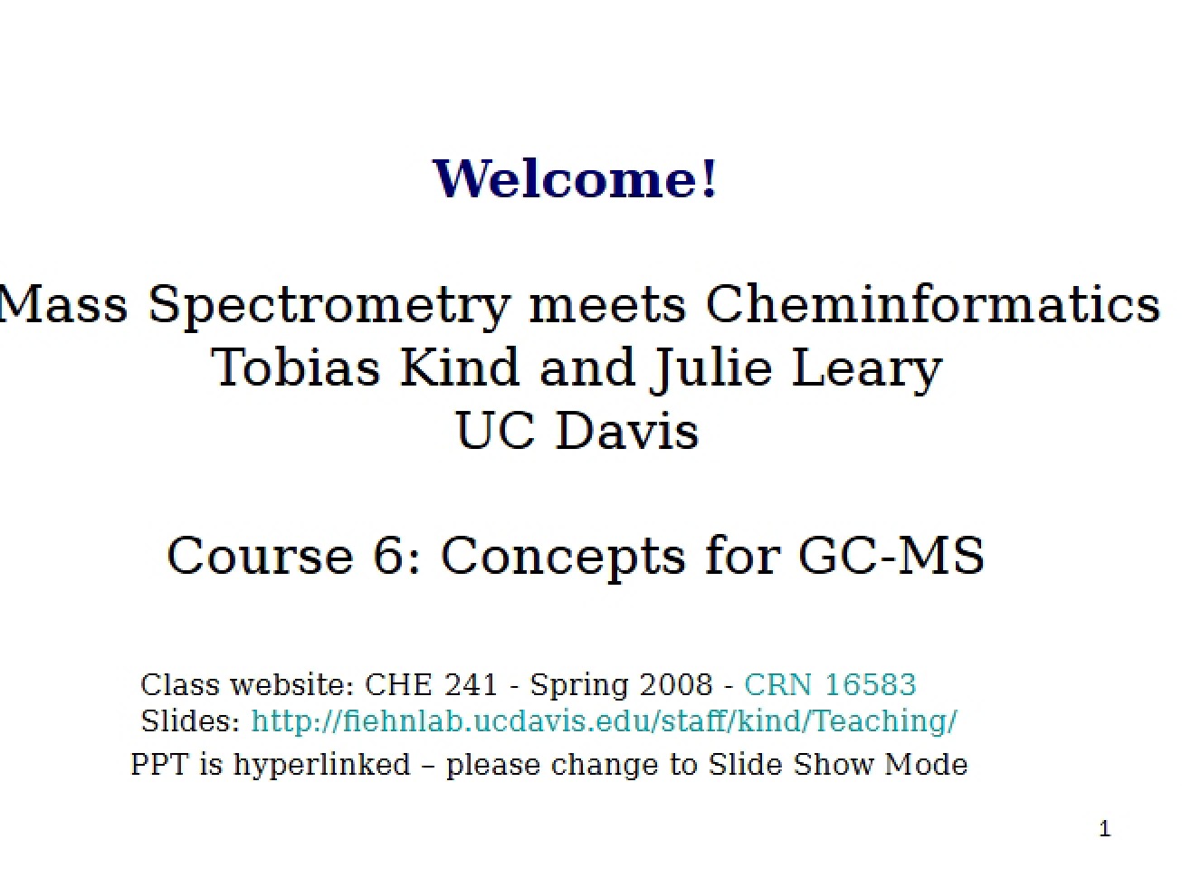 GC-MS Conceptual Overview