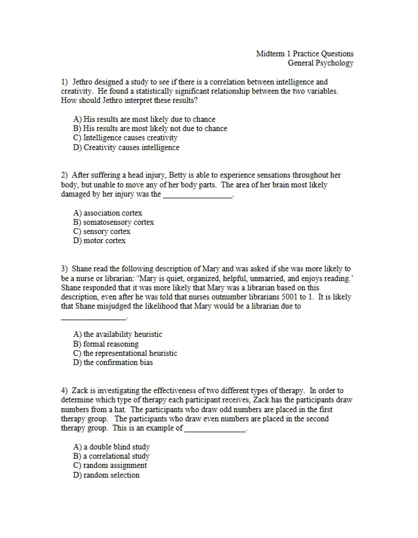 Midterm I