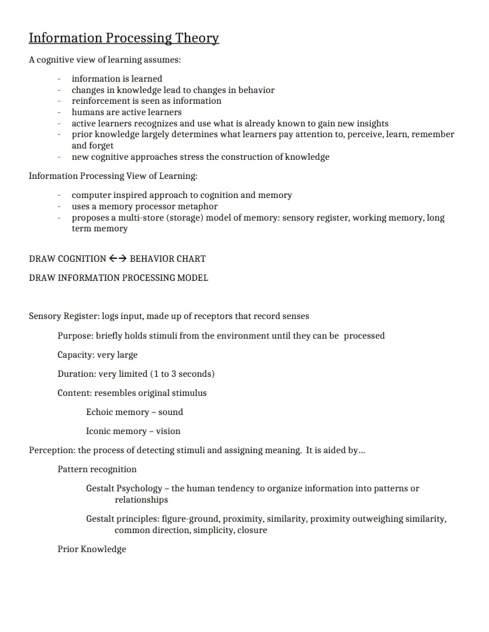 Theory of Information Processing