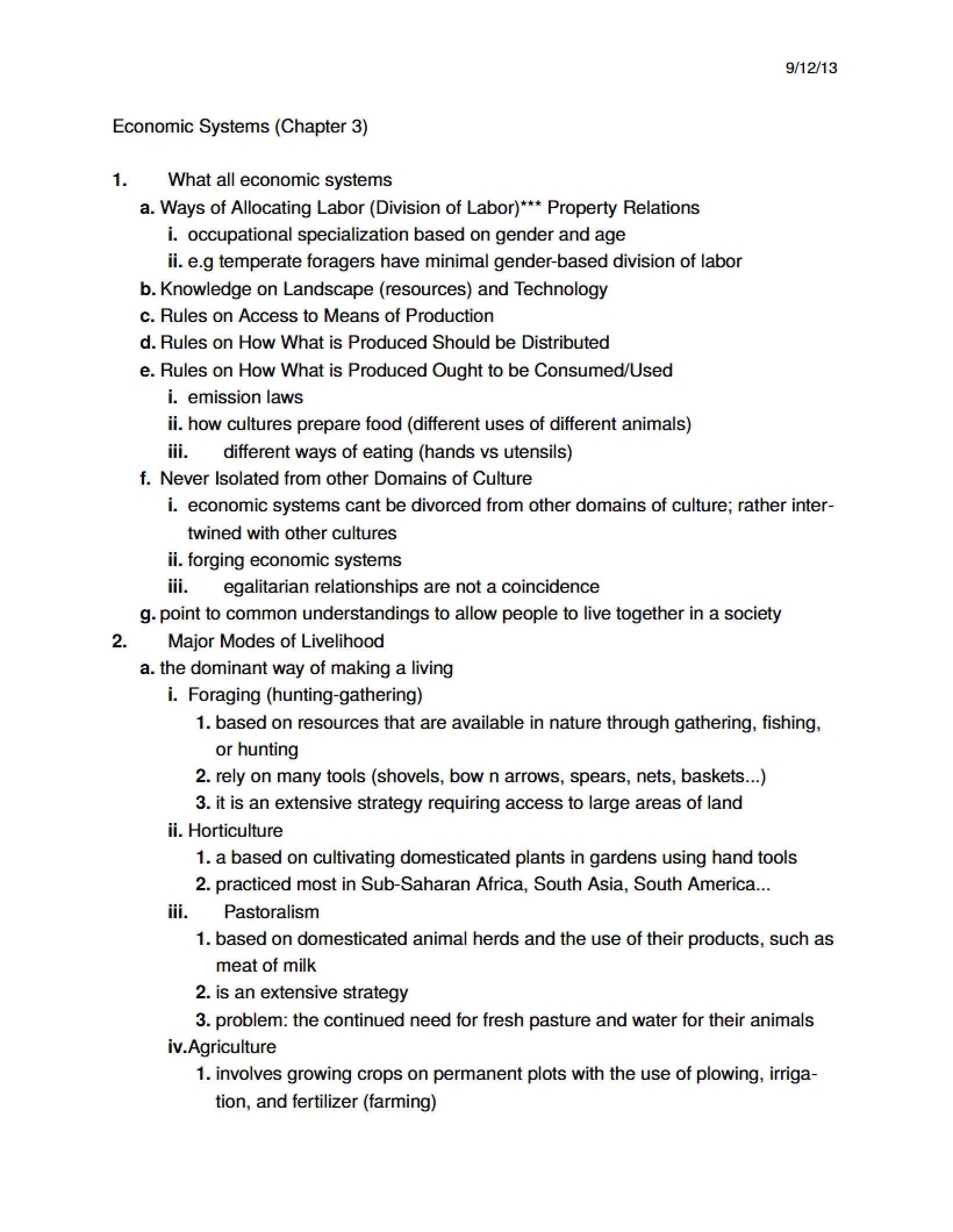Fourth Lecture Notes