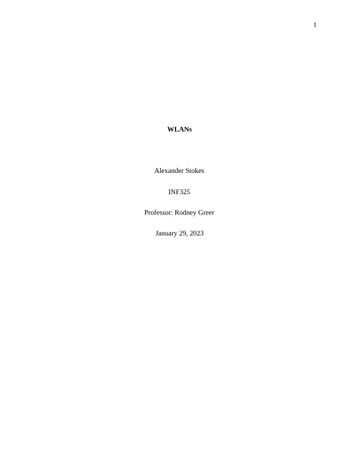 WLAN in Organizations - Advantages and Risks