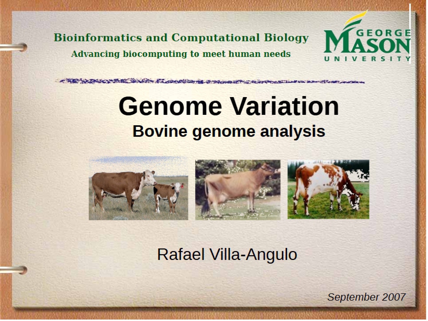 Variation in Genomes