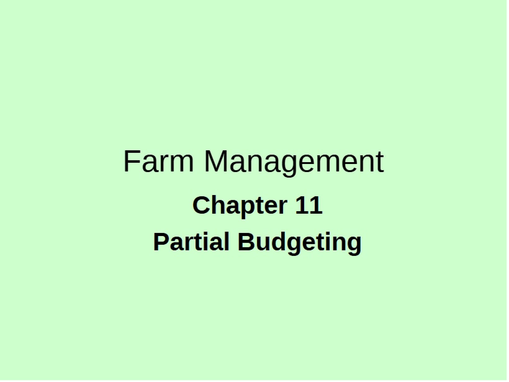 Budgeting Partial Methods