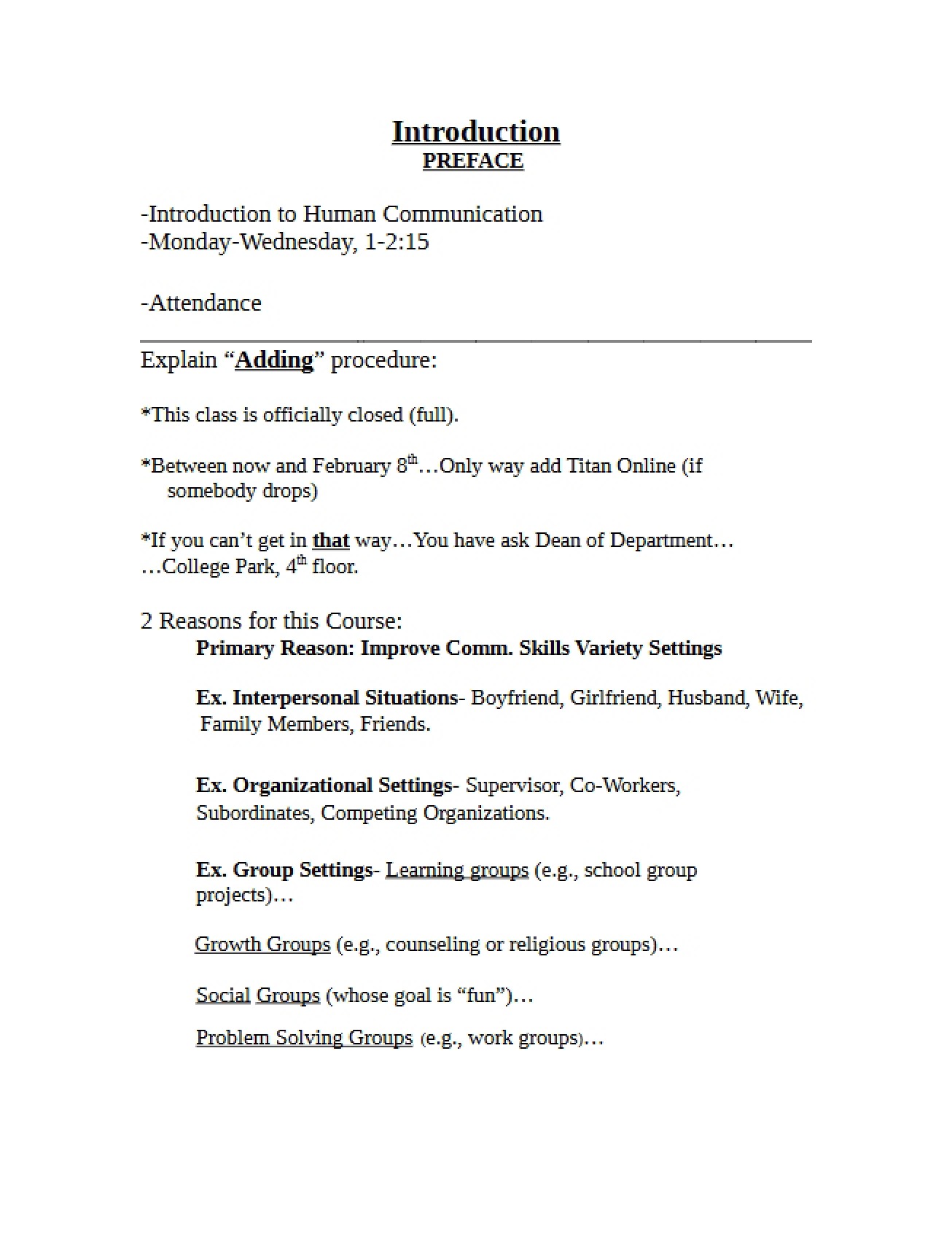 Preface and Introduction