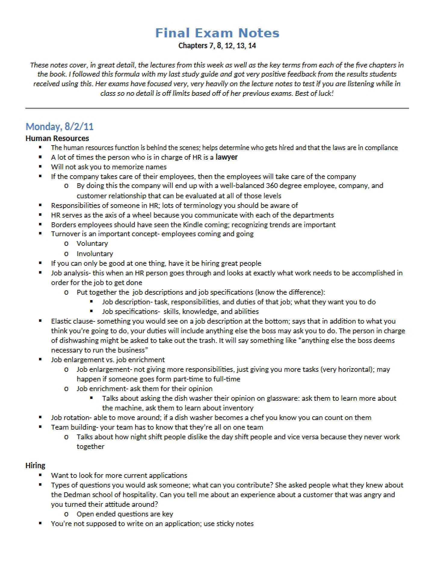 Final Subject Assessment