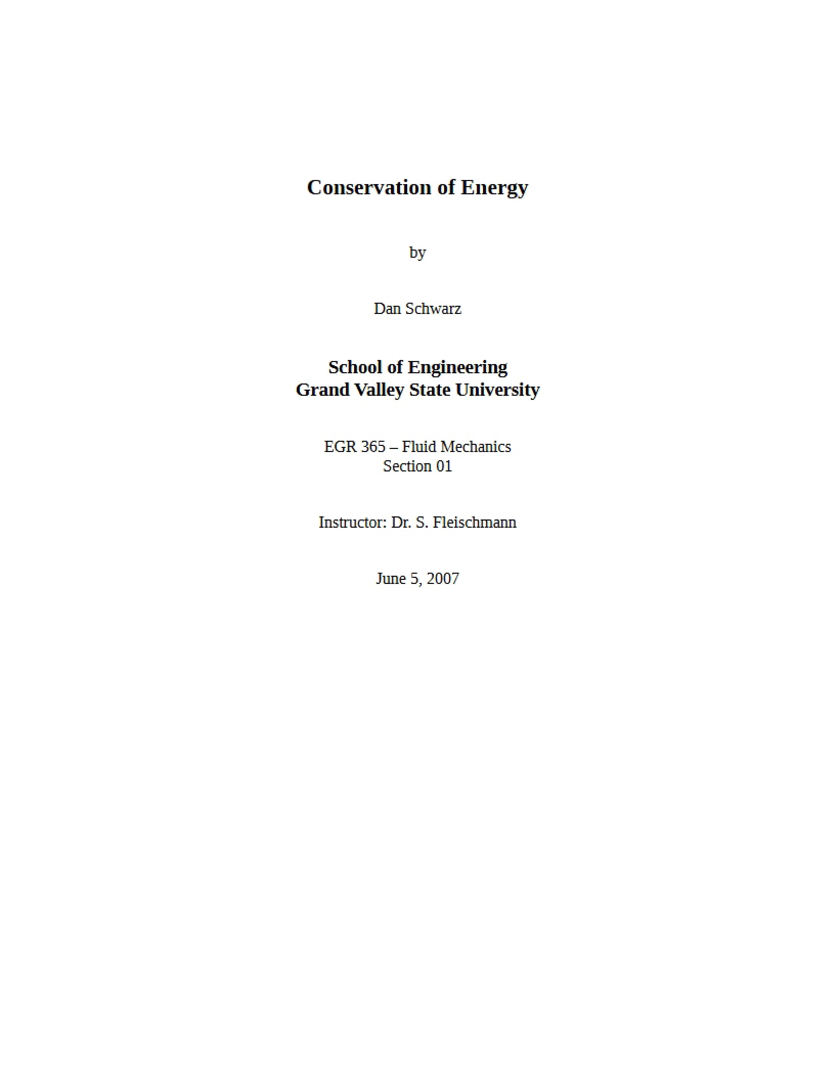 Energy Conservation