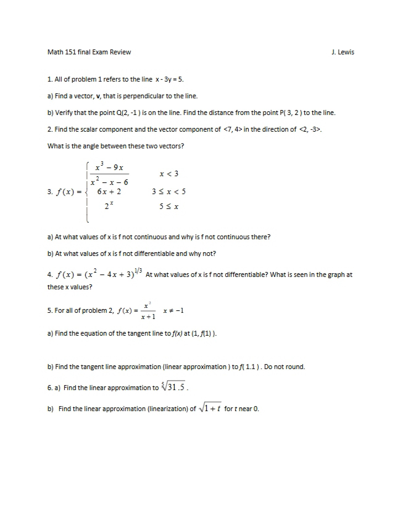 Comprehensive Study Guide