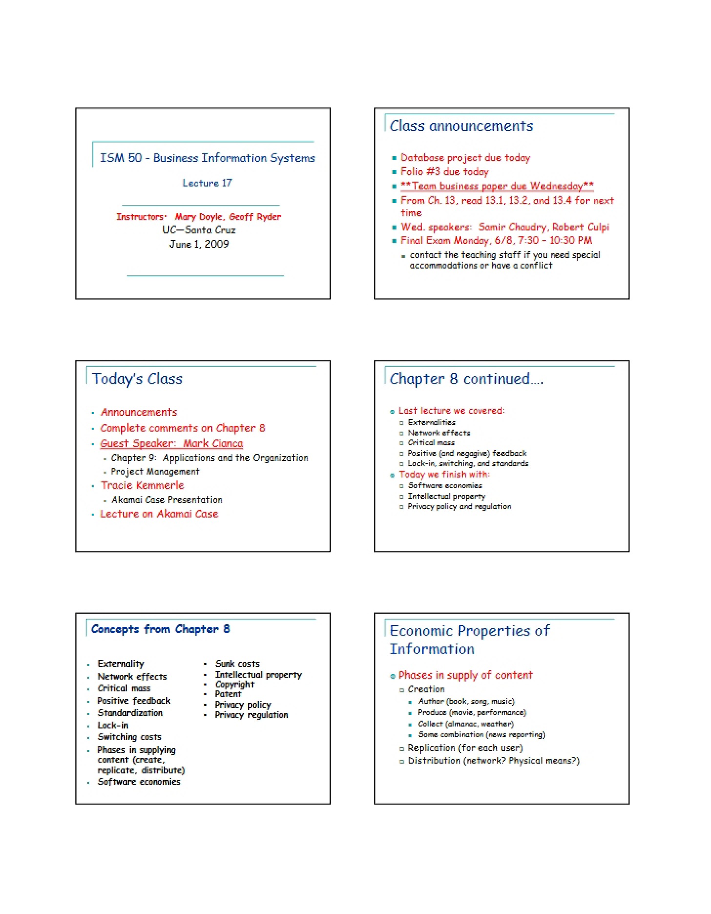 Information Systems Business Perspective