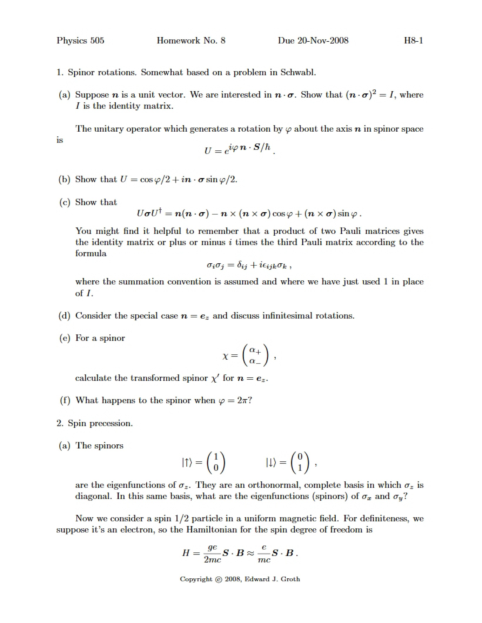 Homework Assignment 8