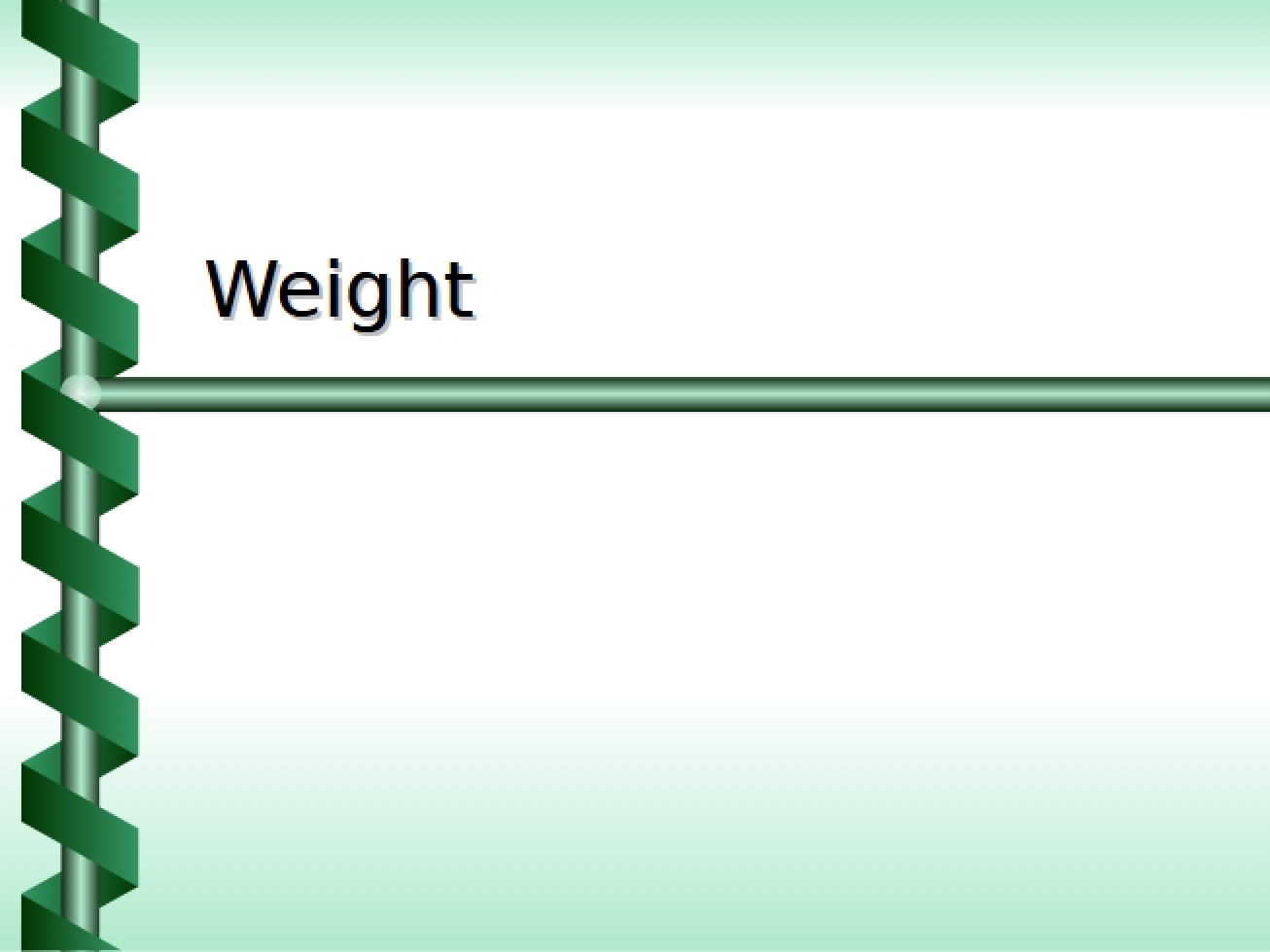 Physics of Weight