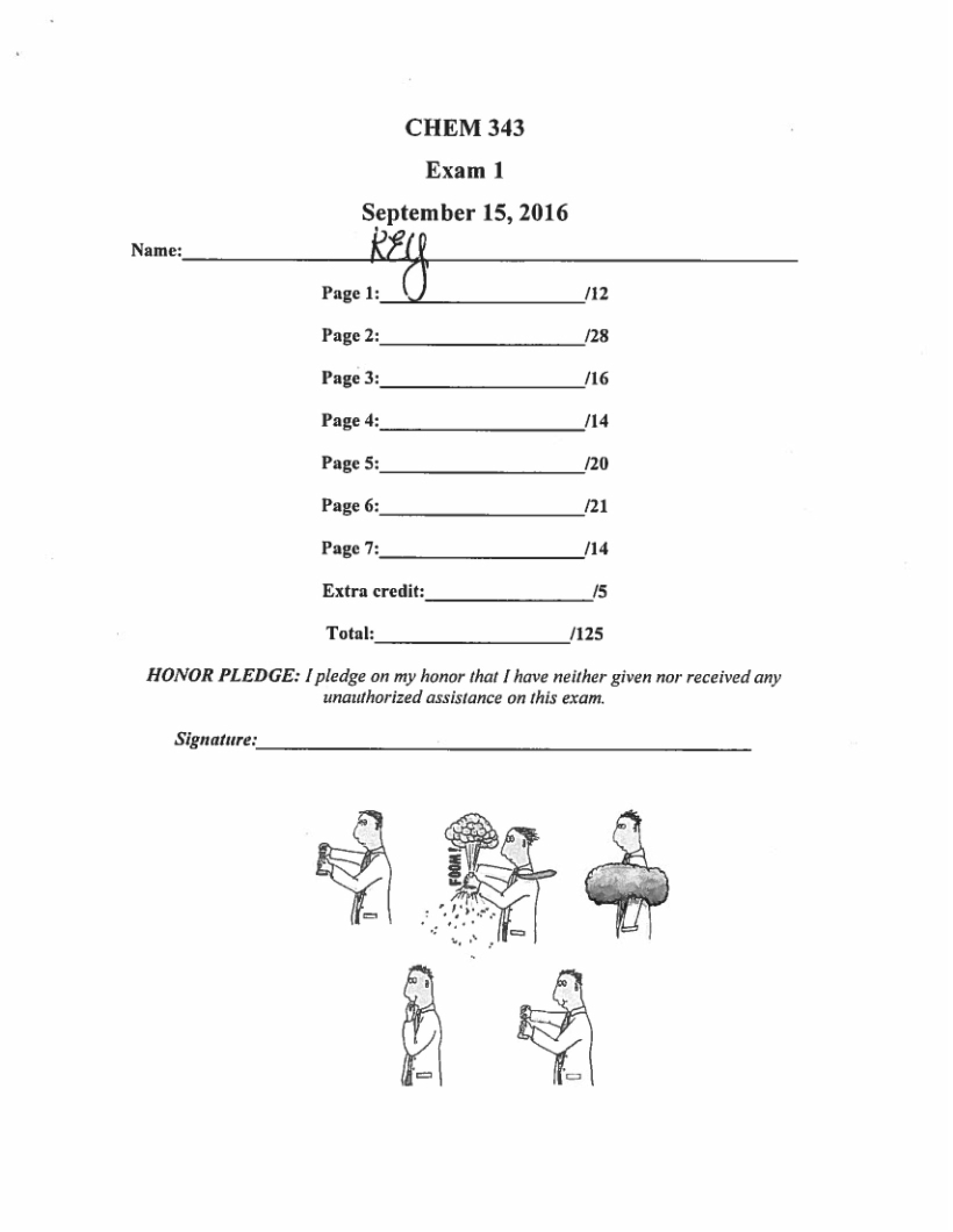 Key for Exam 1