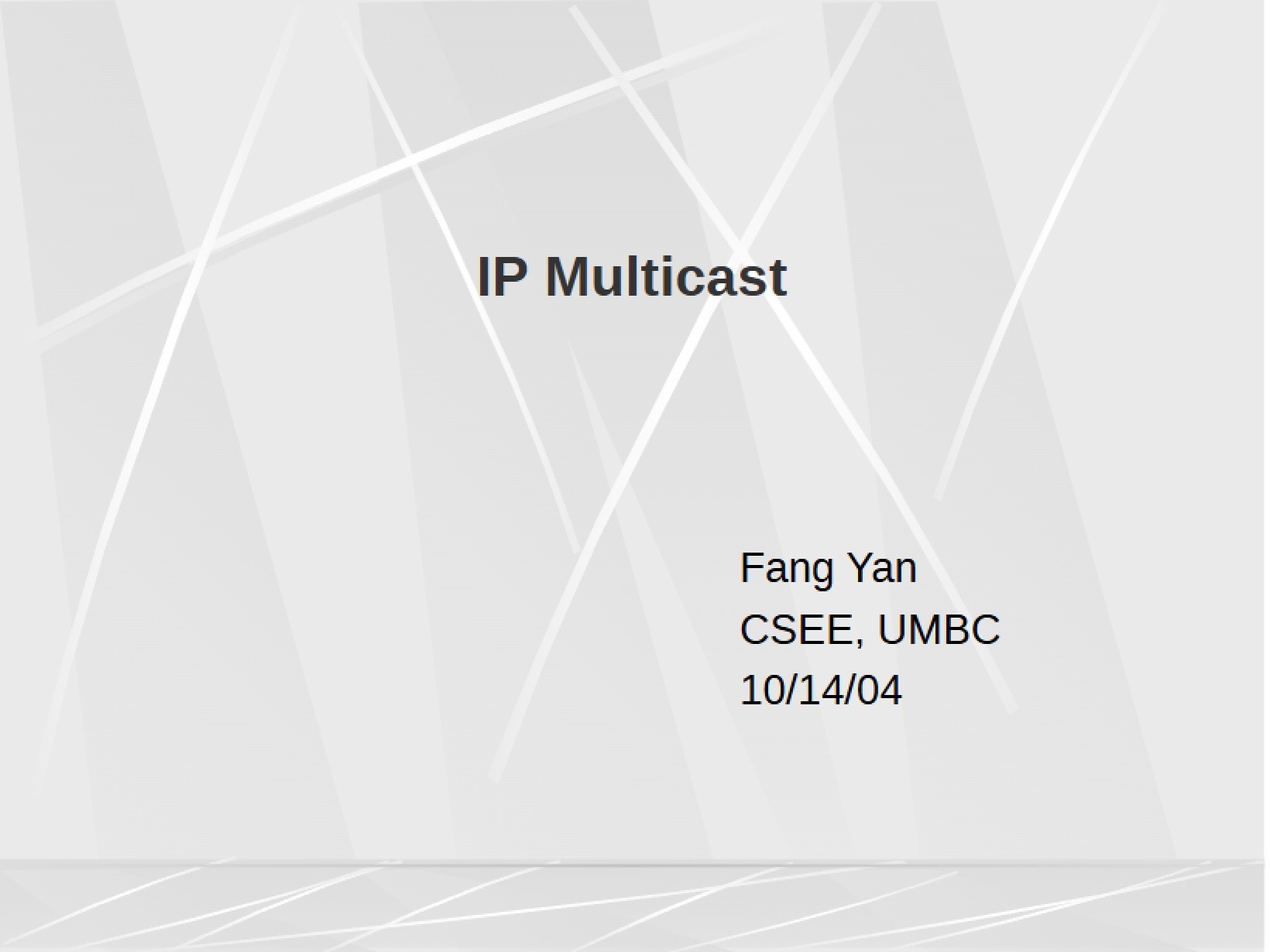 Multicast IP