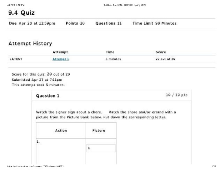 Quiz for 9.4