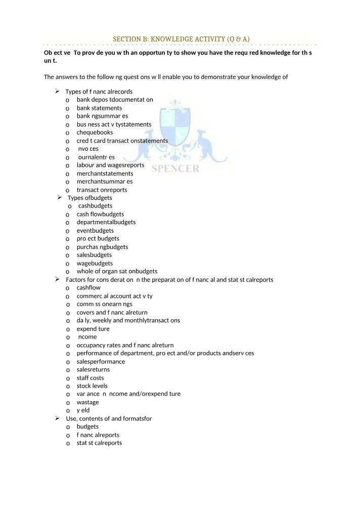 SIT40516 Knowledge Questions