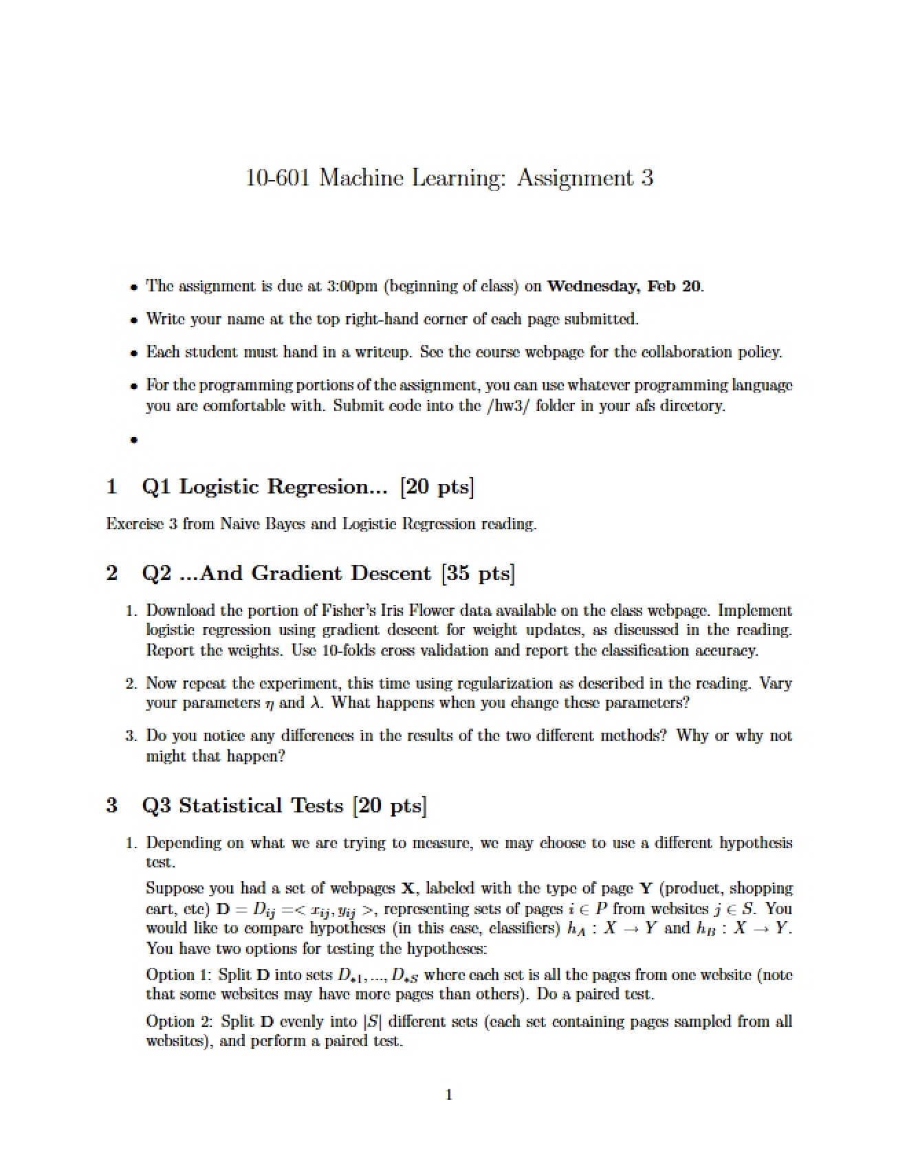Machine Learning Assignment