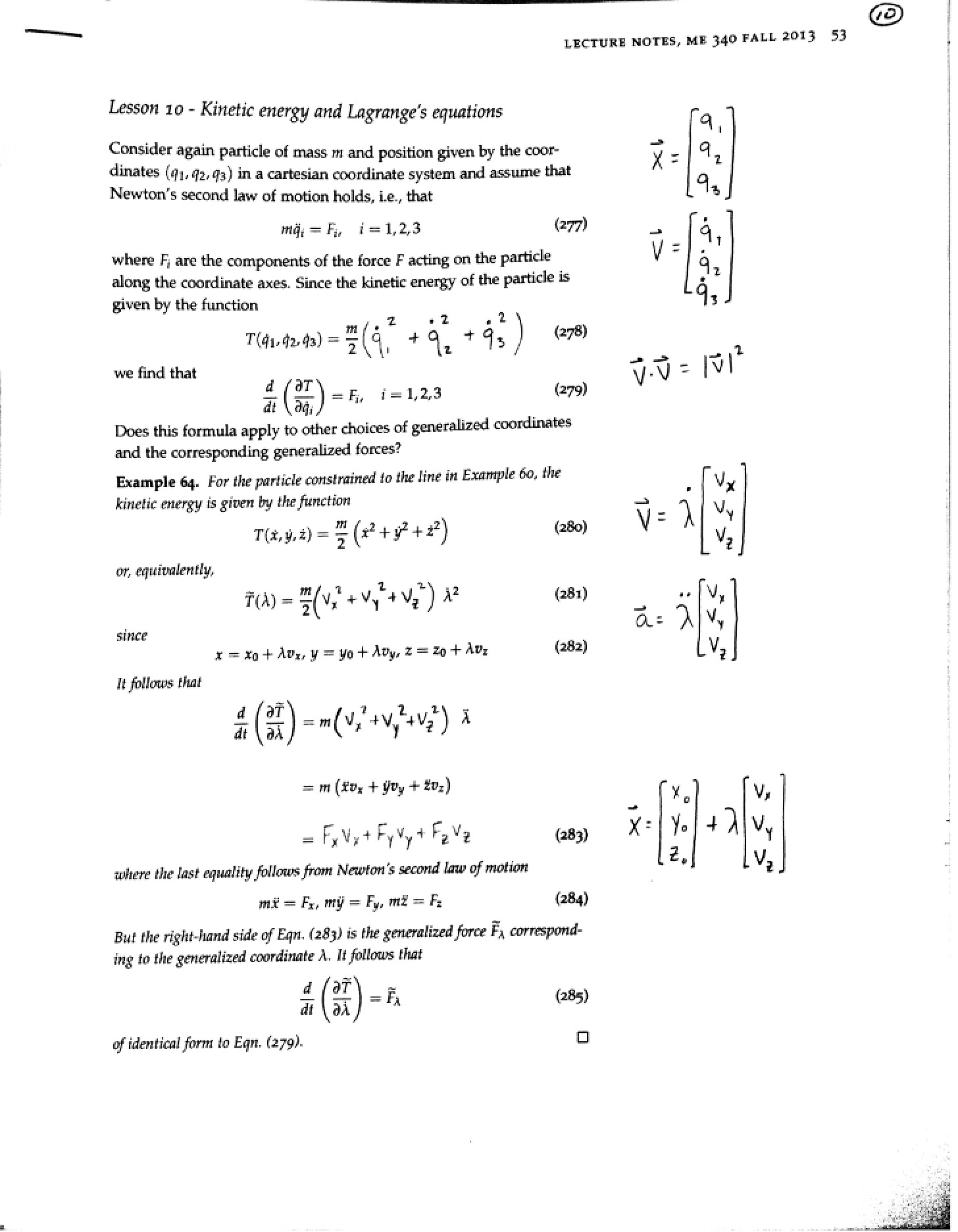 Tenth Lesson
