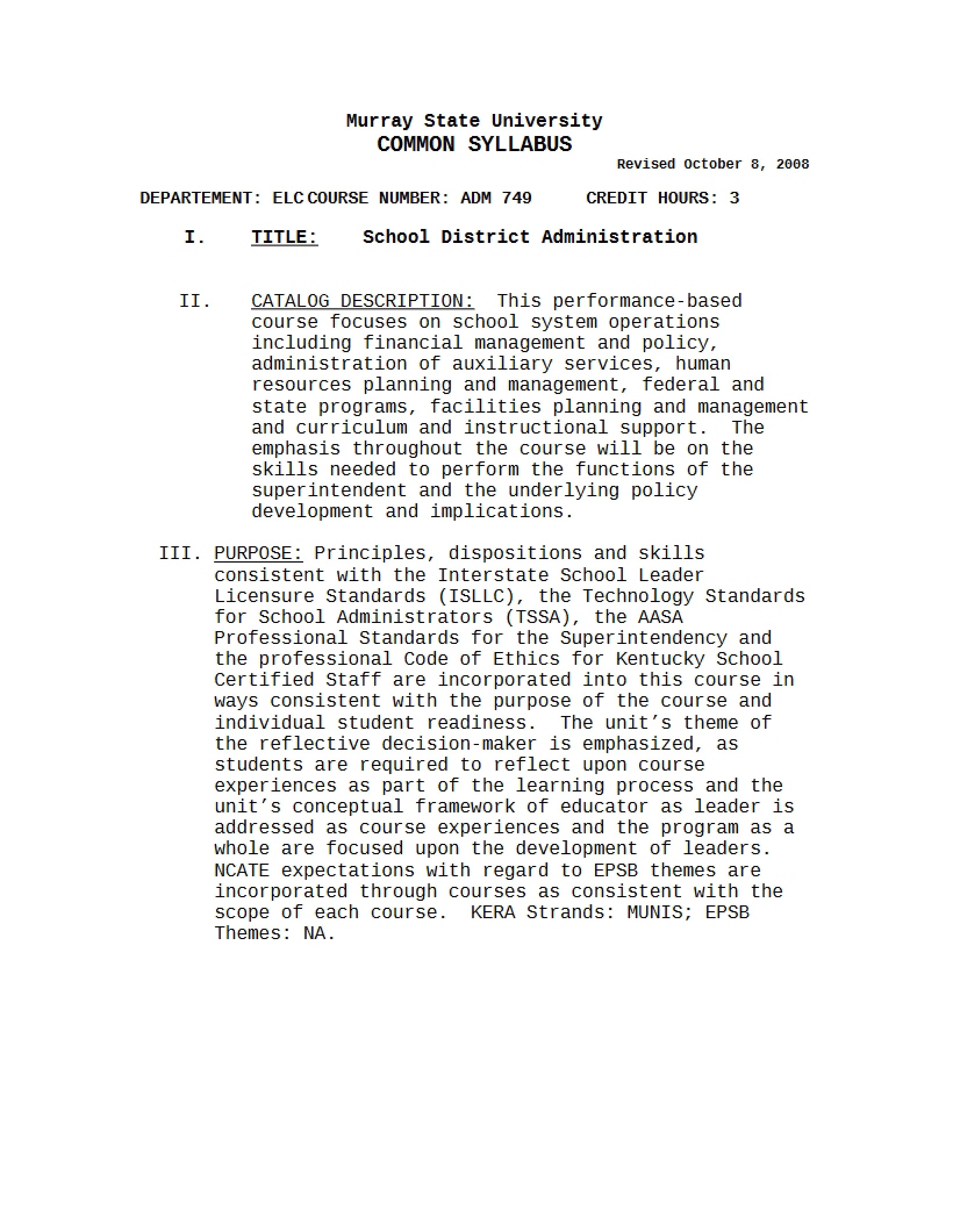 Syllabus