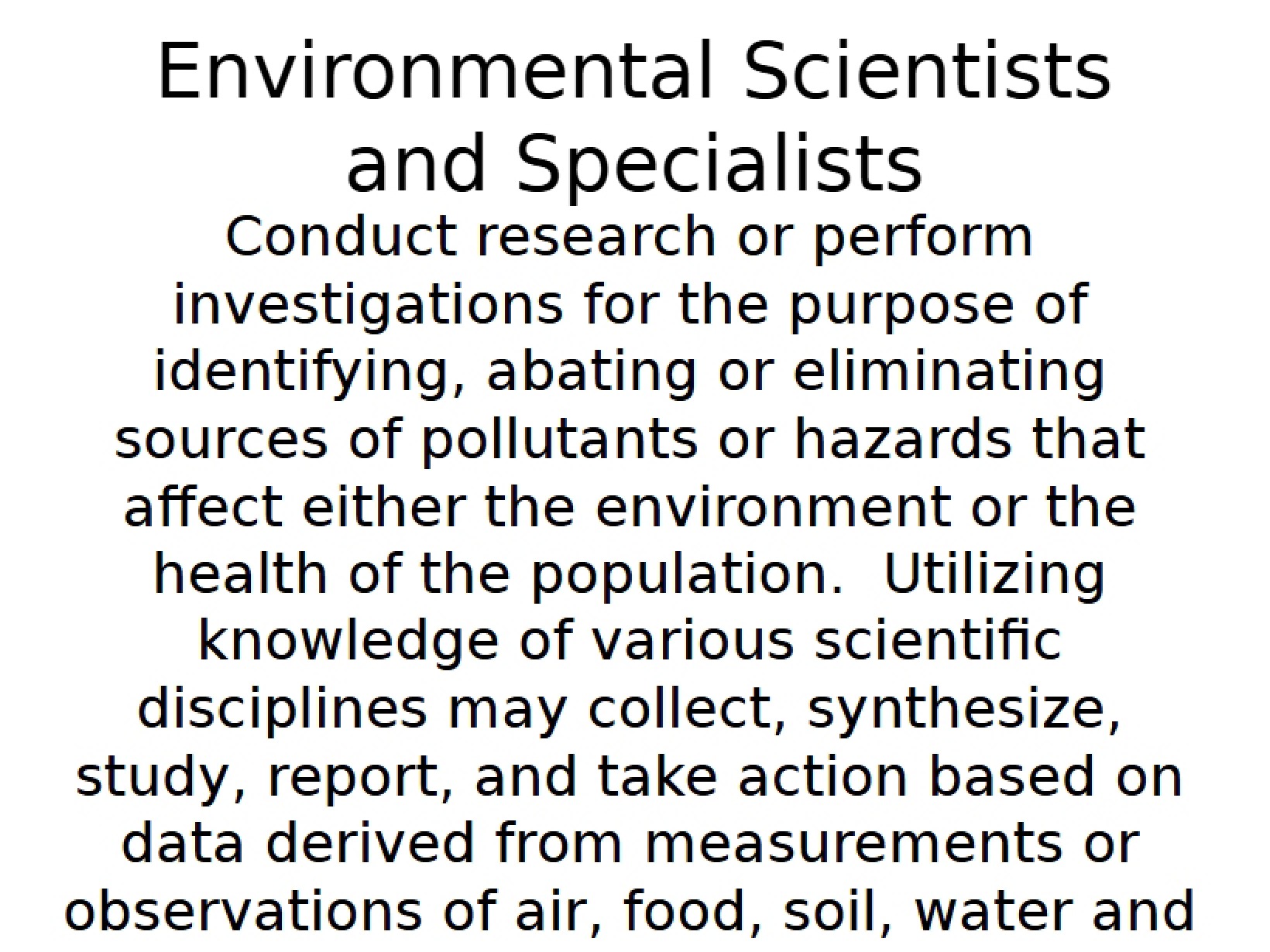 Environmental Health Notes