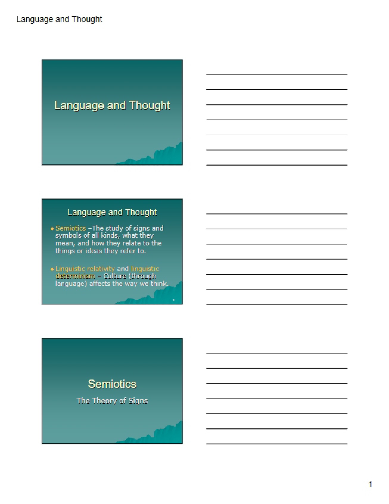 Thought and Language