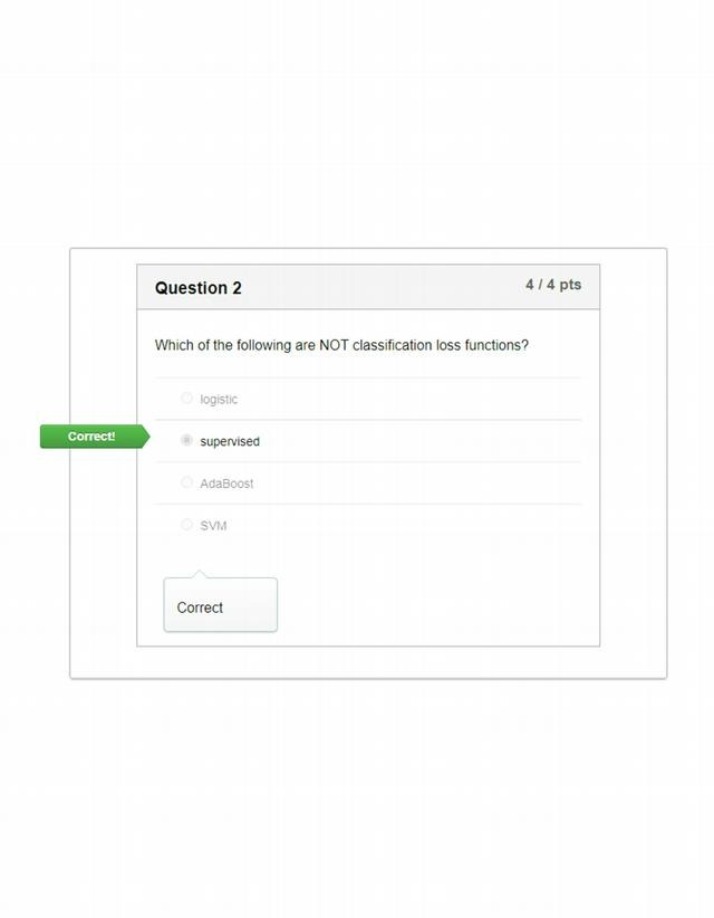 Question 2 - Notable Classification Loss Functions