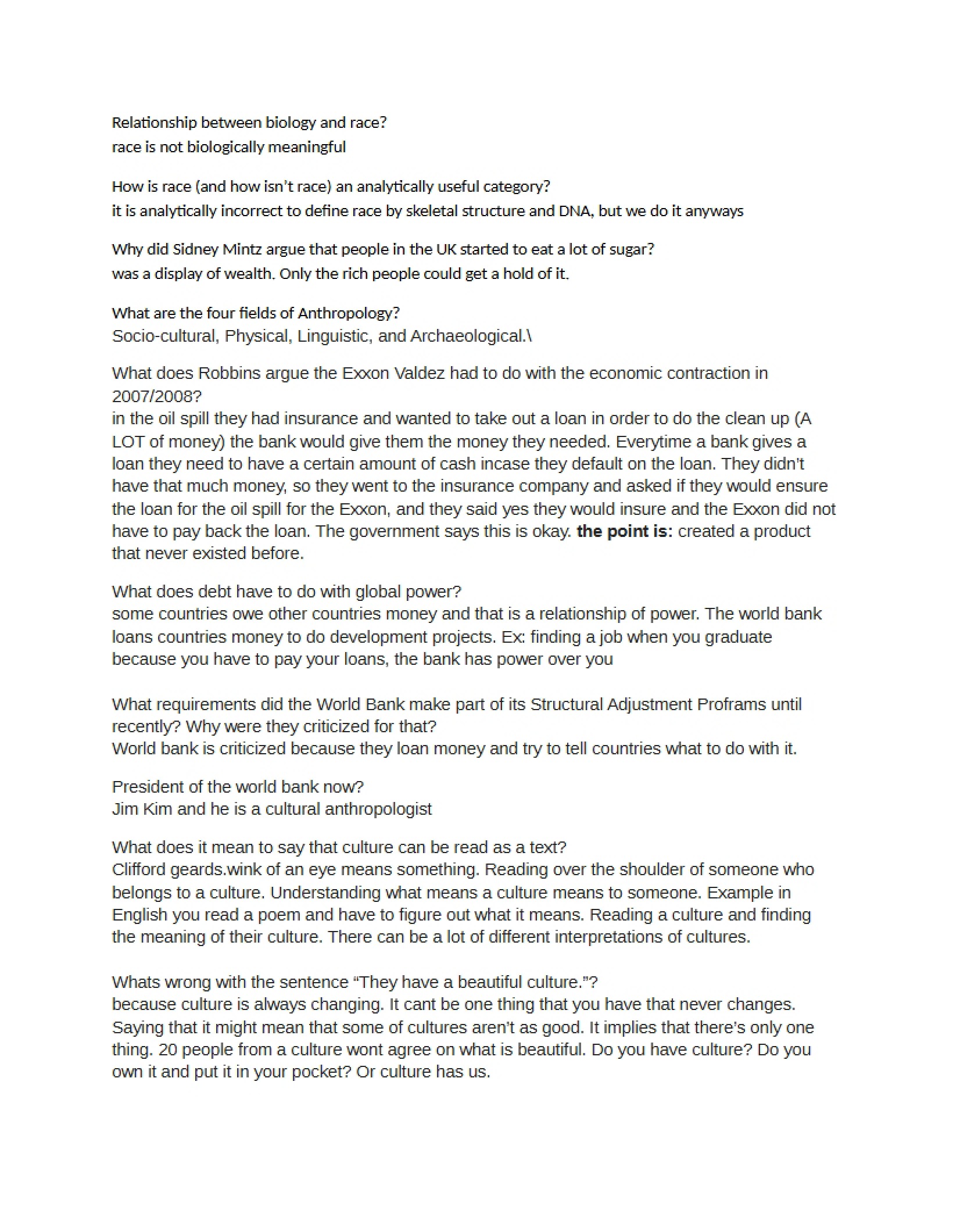 Human Origins Study Guide
