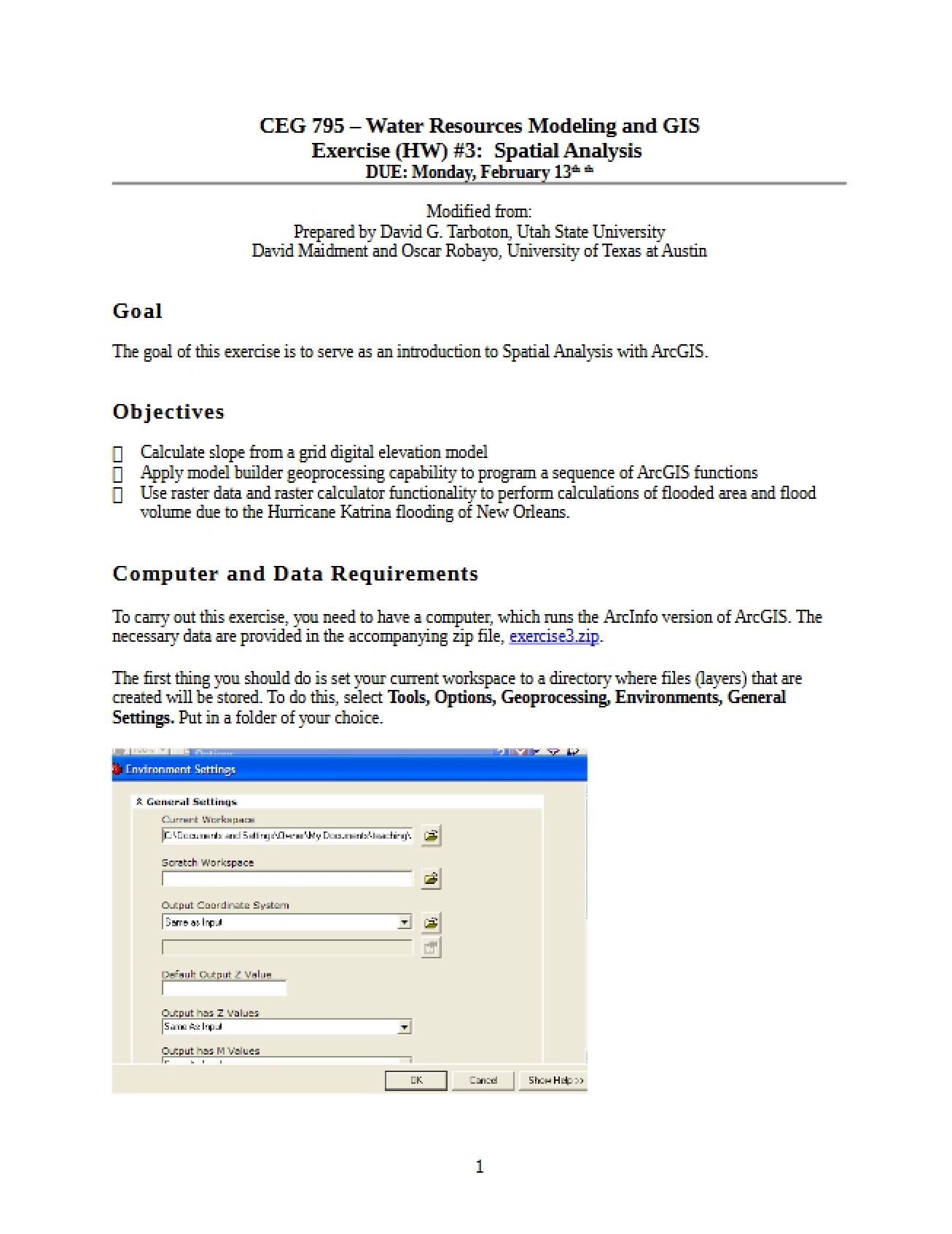 Analysis of Spatial Data