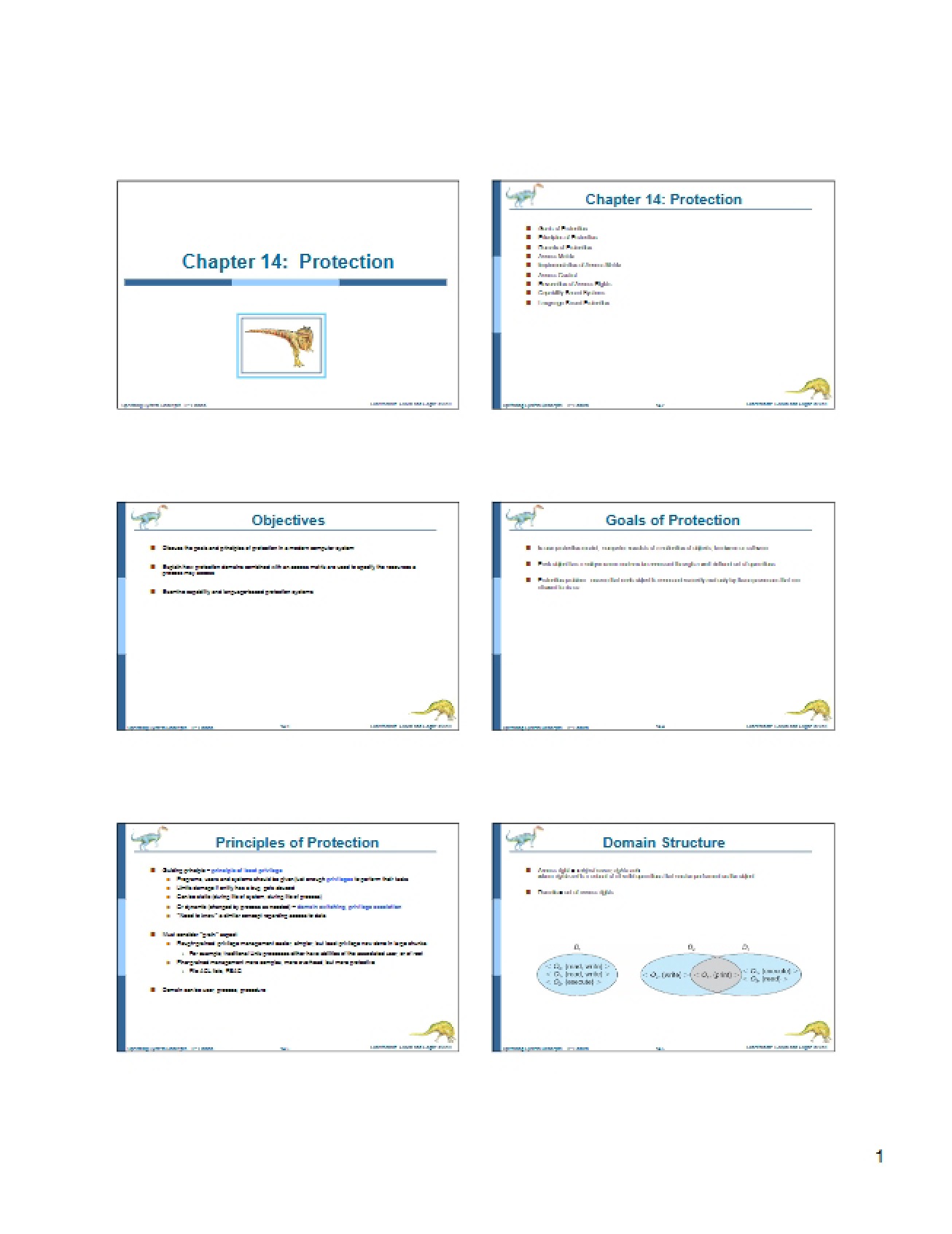 Mechanisms for Operating System Protection