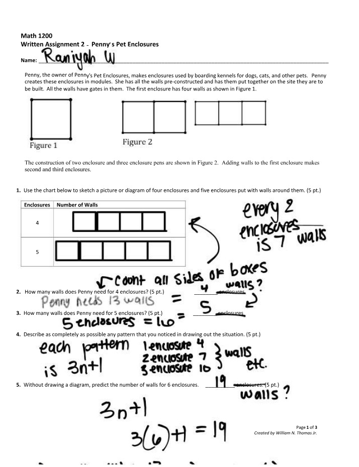 Penny's Pet Enclosures - Calculus Assignment
