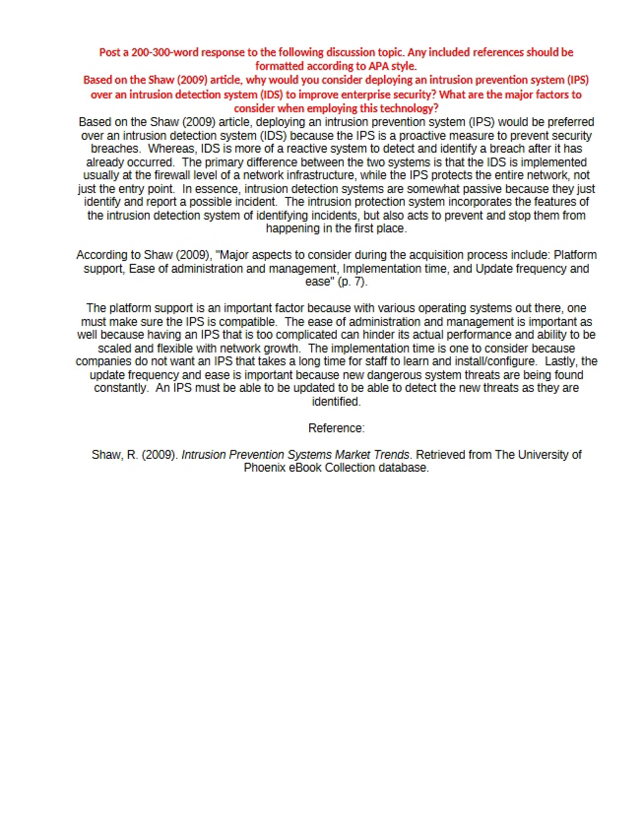 Module Paper