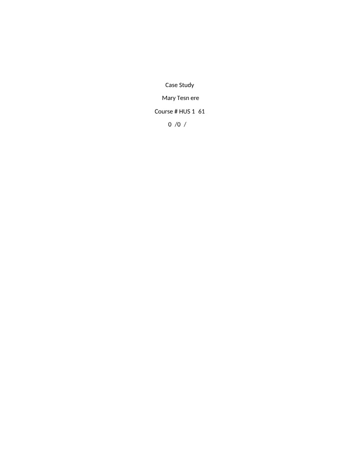 HUS1238 - Crisis Intervention Notes
