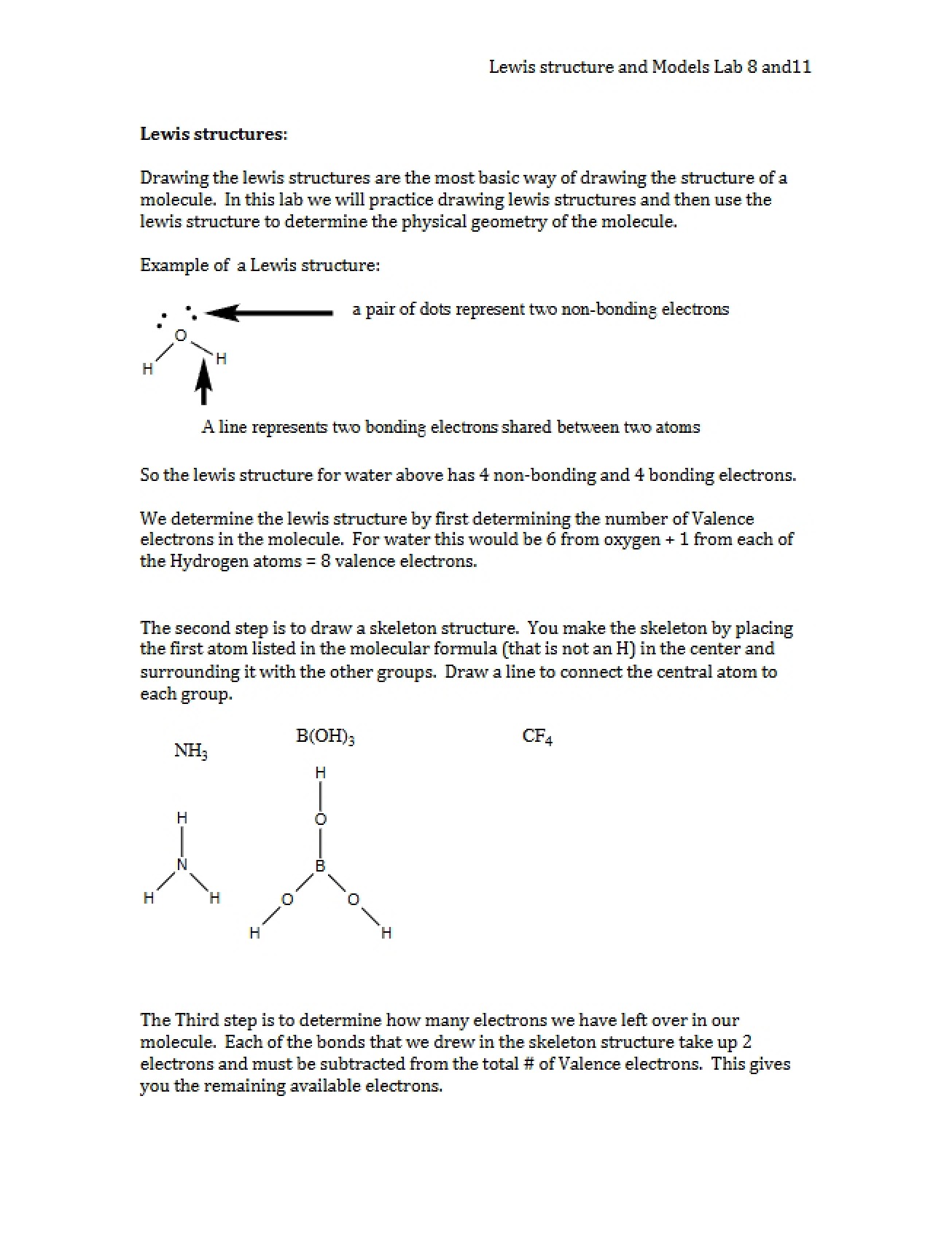 Overview of Lewis Structures