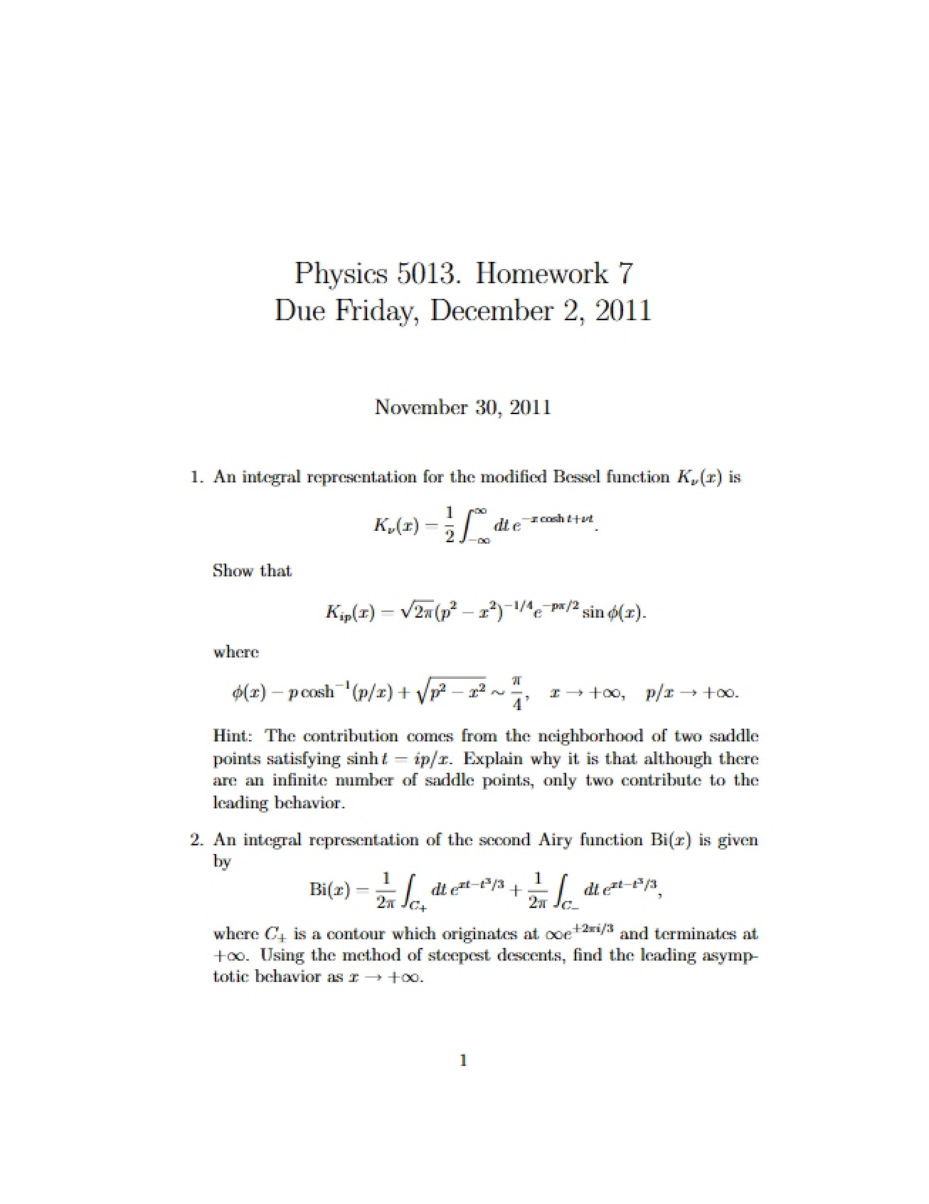 Mathematical Methods Study Notes