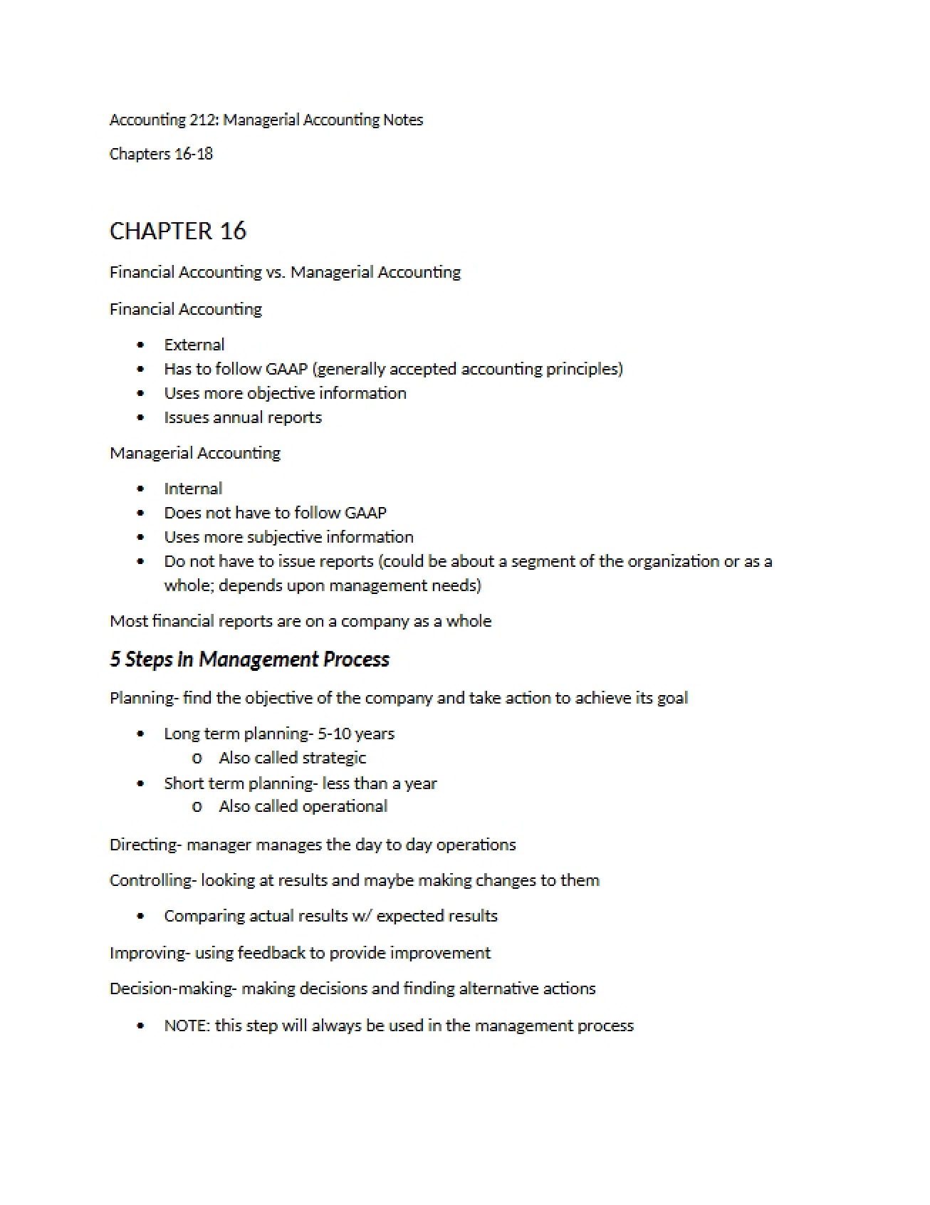 Chapter Sixteen An Overview of Financial Accounting