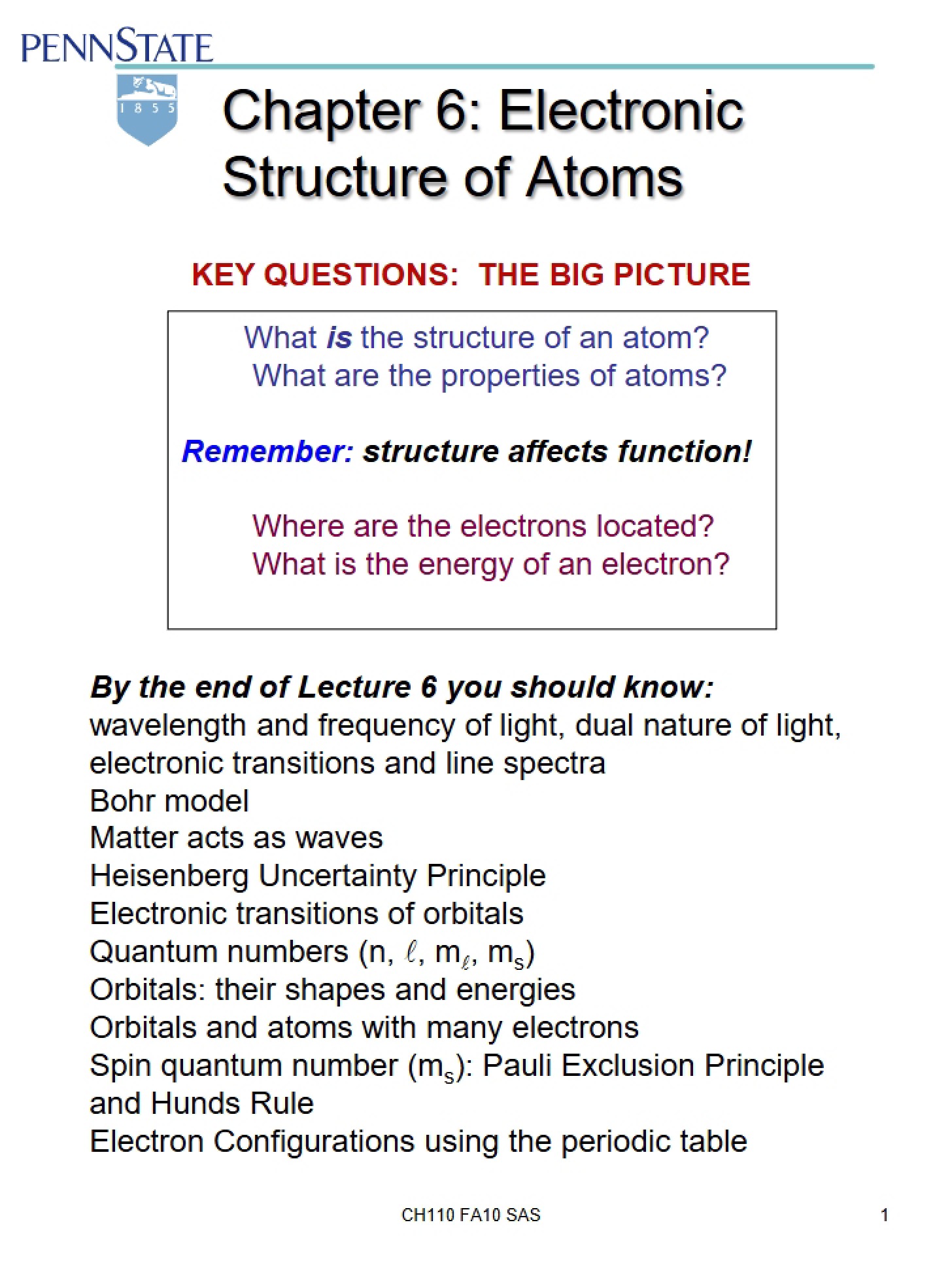 Lecture Four Notes