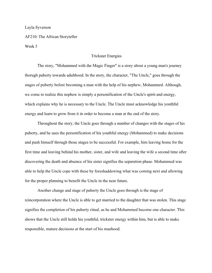 Energies of the Trickster