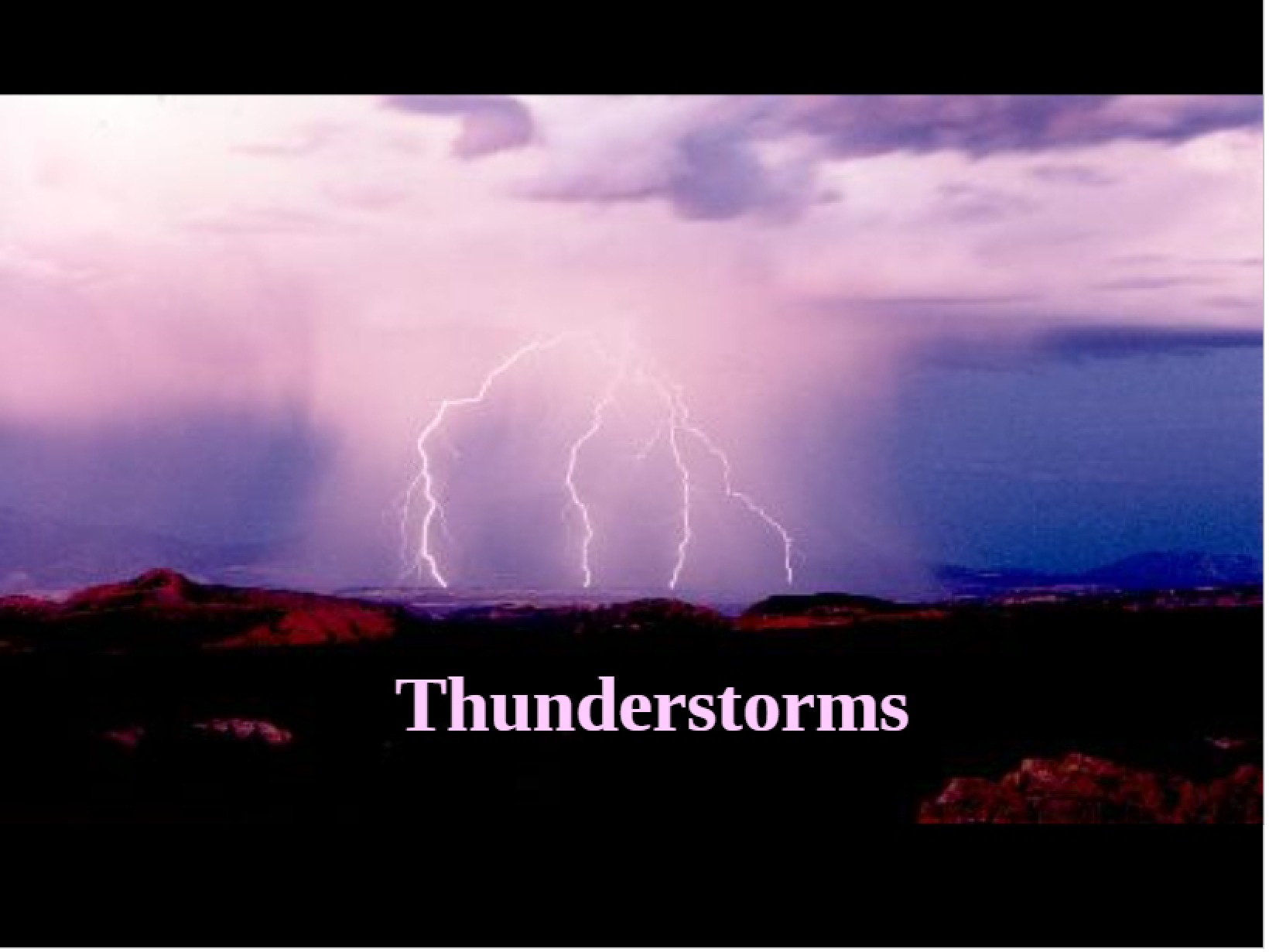 Guide to Thunderstorms