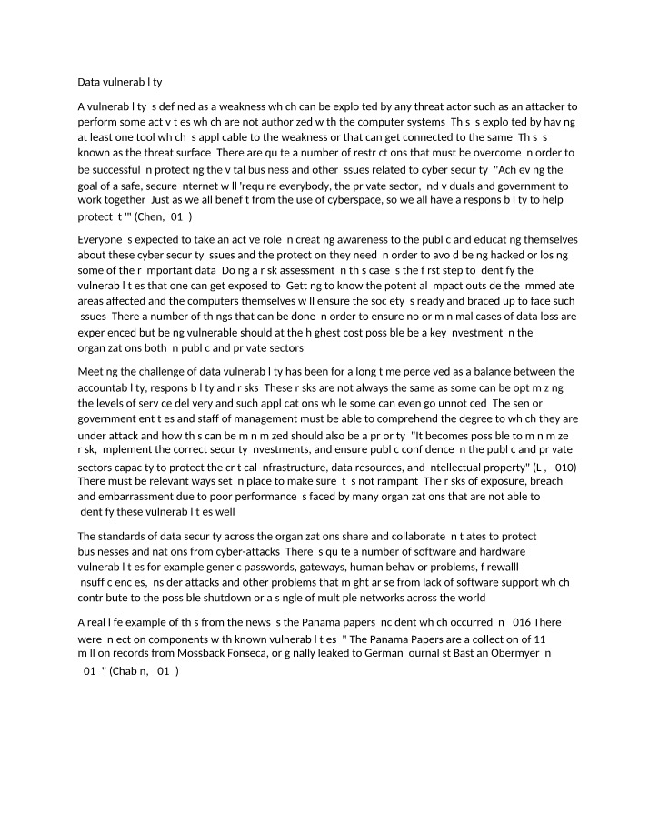 Data Vulnerability - Protecting Against Cyber Threats