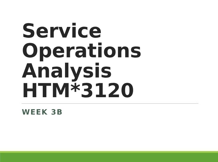 HTM 3120 - Online Week 3b (W23)